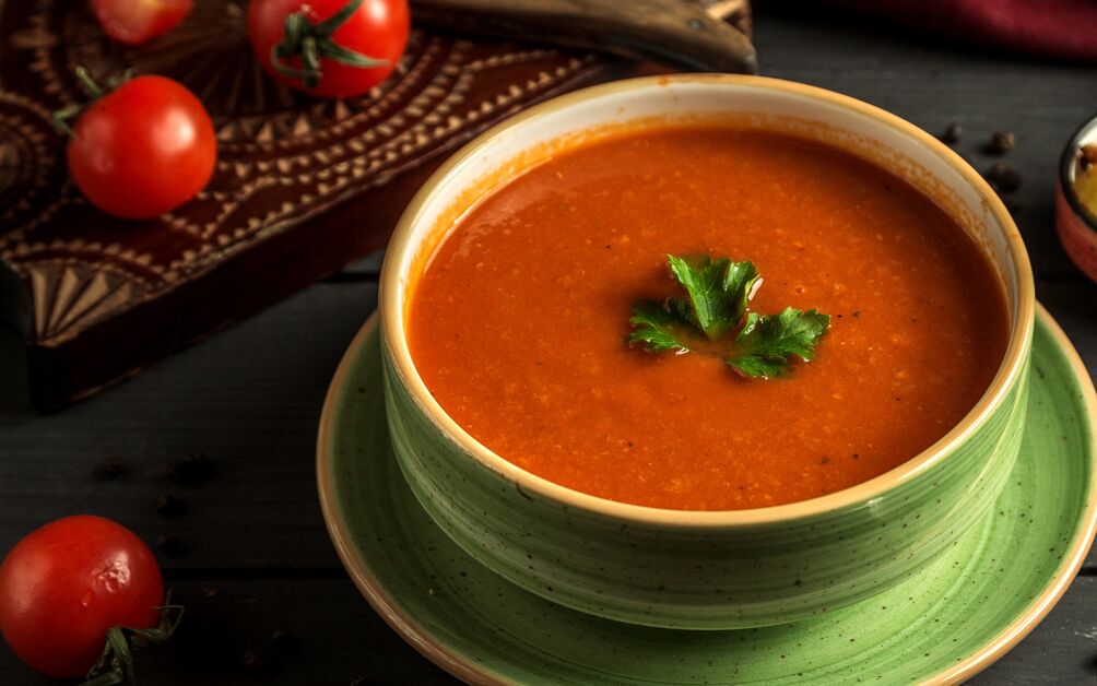 sup sayur pureed pikeun leungitna beurat ditangtoskeun